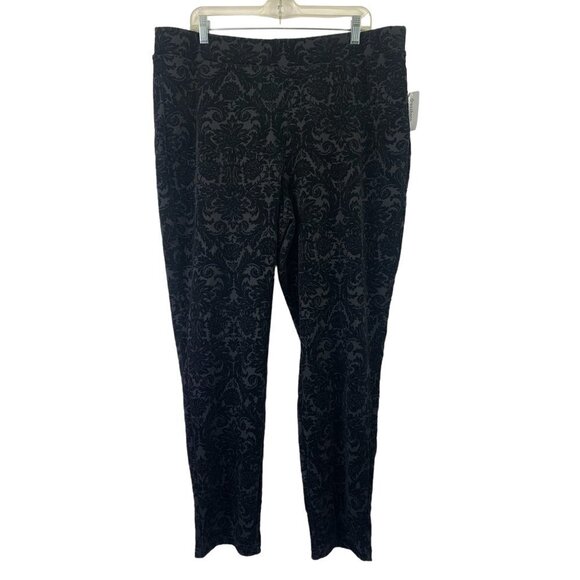 Roz & Ali Pants - Roz & Ali Women’s Designed Black Pants
